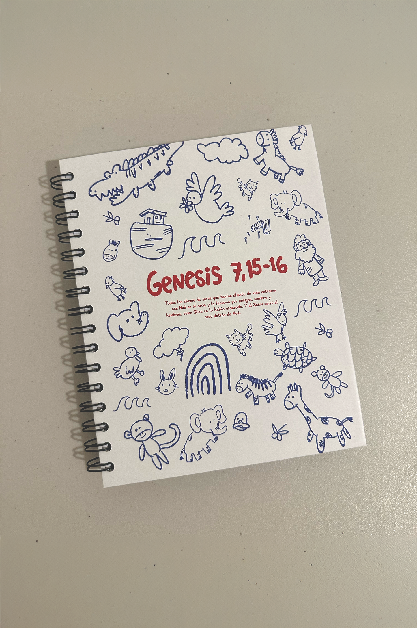 Libreta GENESIS 7, 15-16