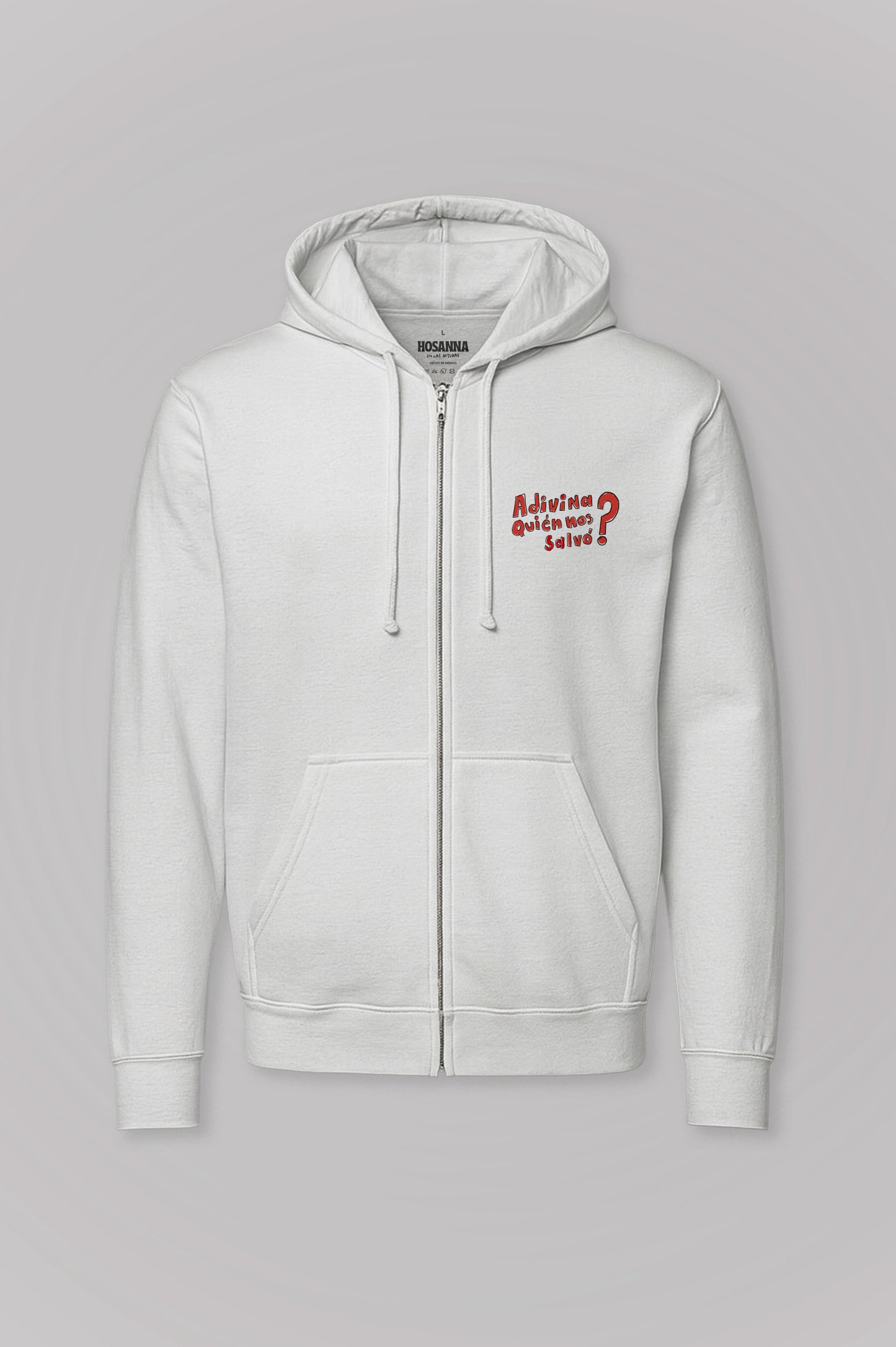 Hoodie con cierre ADIVINA QUIÉN NOS SALVÓ