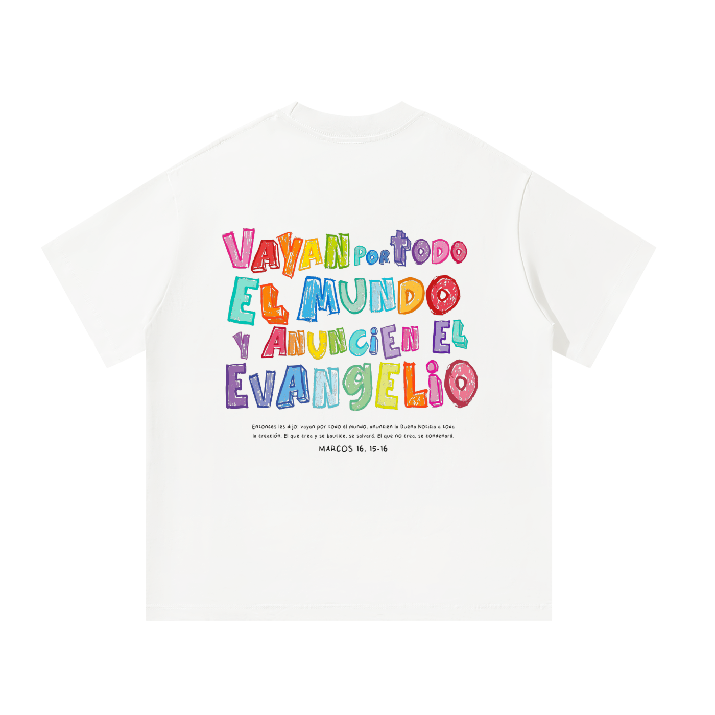 Playera "Vayan por todo el Mundo" Blanca | Hosanna