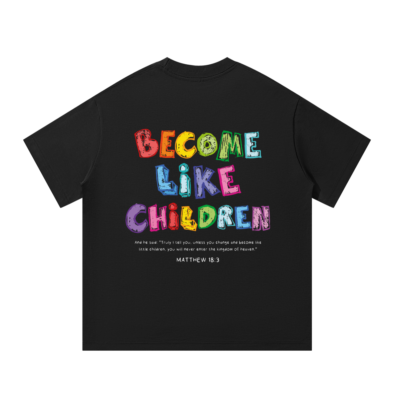 Playera "Become Like Children" Negra | Hosanna