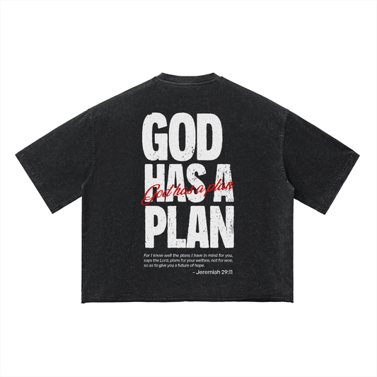 Playera "God Has A Plan" CROP | Hosanna