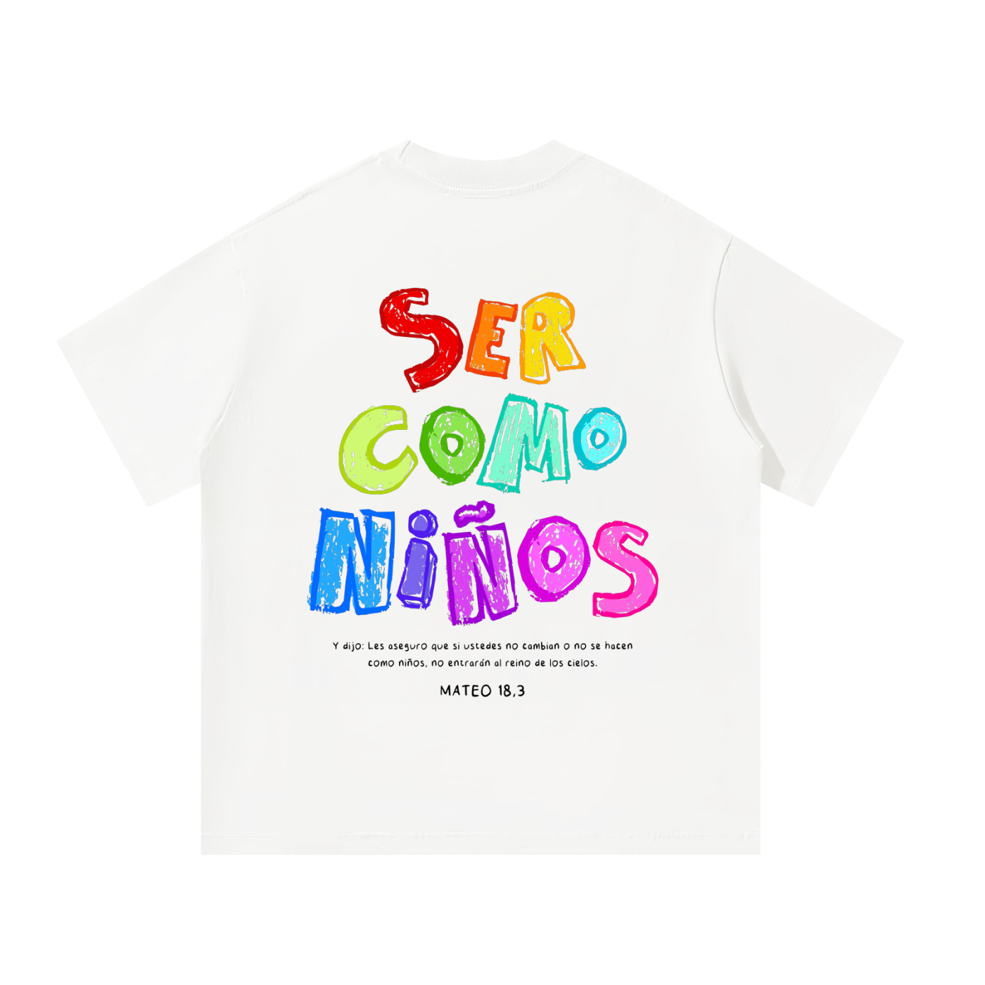 Playera "Ser como Niños" Blanca | Hosanna