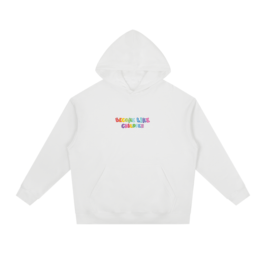 Hoodie "Become Like Children" Blanca | Hosanna