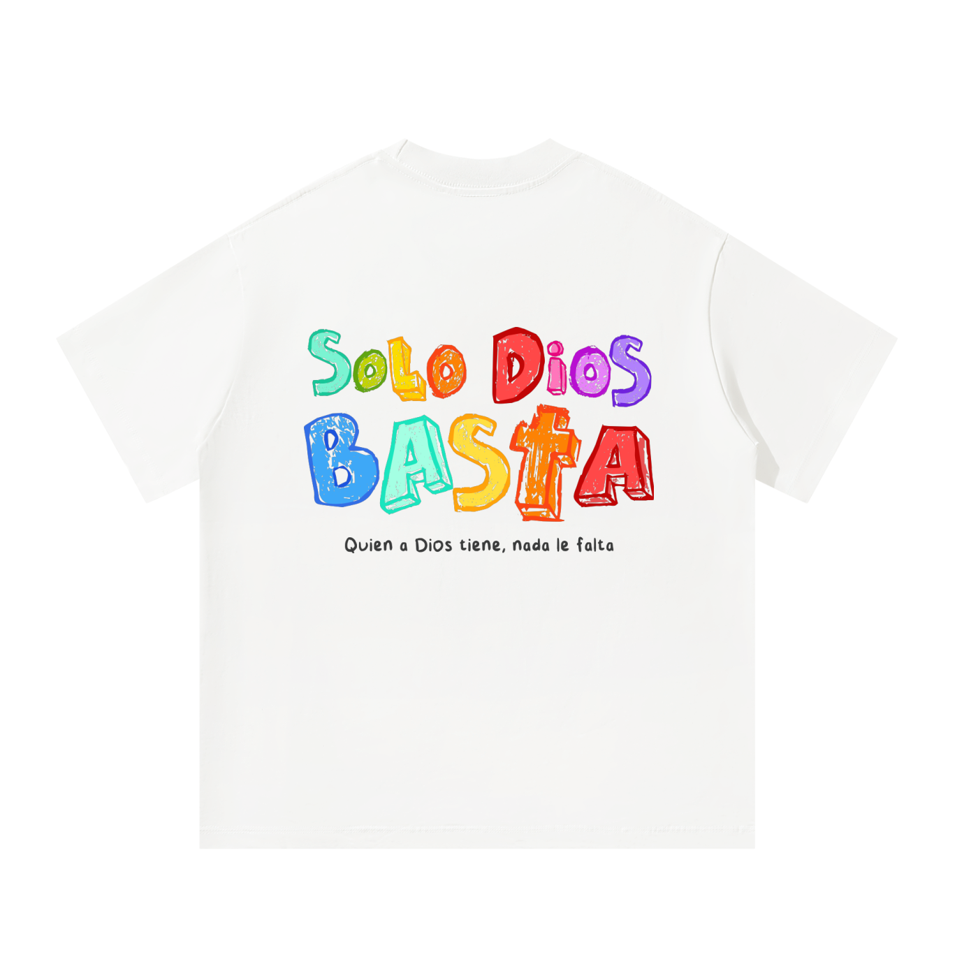 Playera "Solo Dios Basta"  Blanca | Hosanna