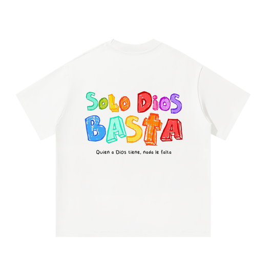 Playera "Solo Dios Basta"  Blanca | Hosanna