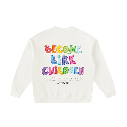 Sudadera Roots "Become Like Children " Beige - Niños | Hosanna
