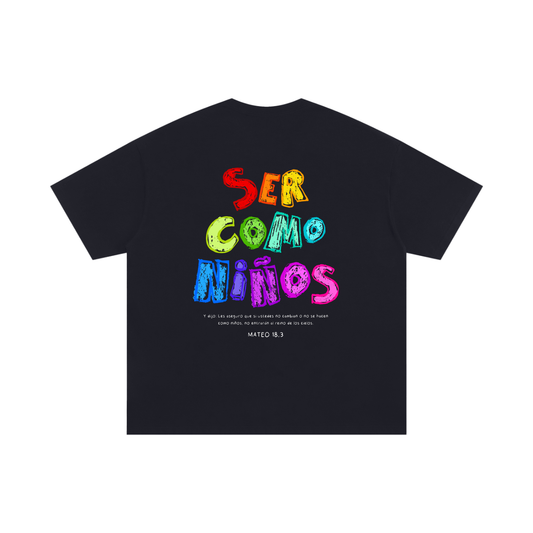 Playera "Ser como Niños" Negra | Hosanna