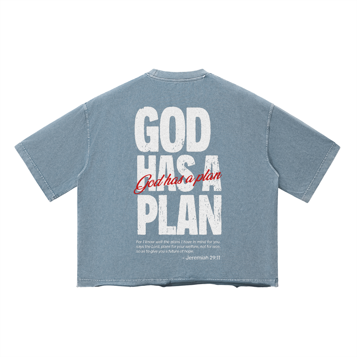 Playera "God Has A Plan" CROP | Hosanna