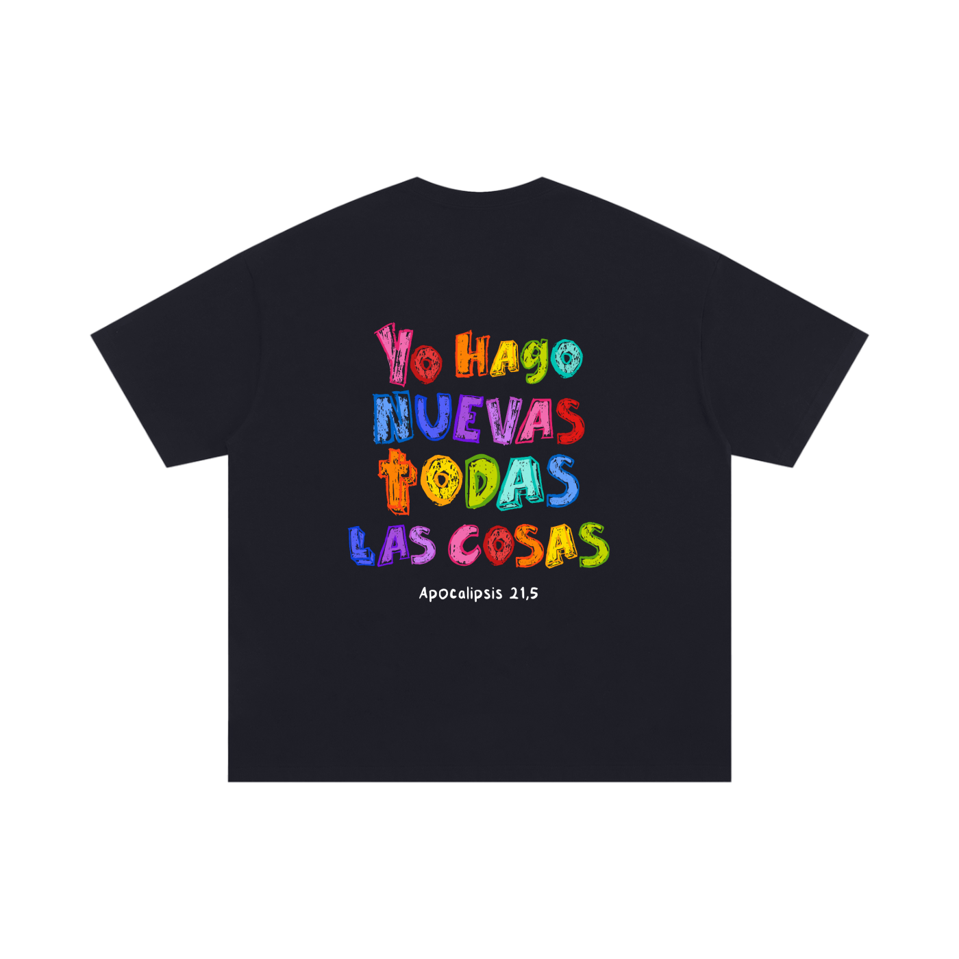 Playera "Nuevas todas las cosas" Negra | Hosanna