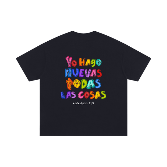 Playera "Nuevas todas las cosas" Negra | Hosanna