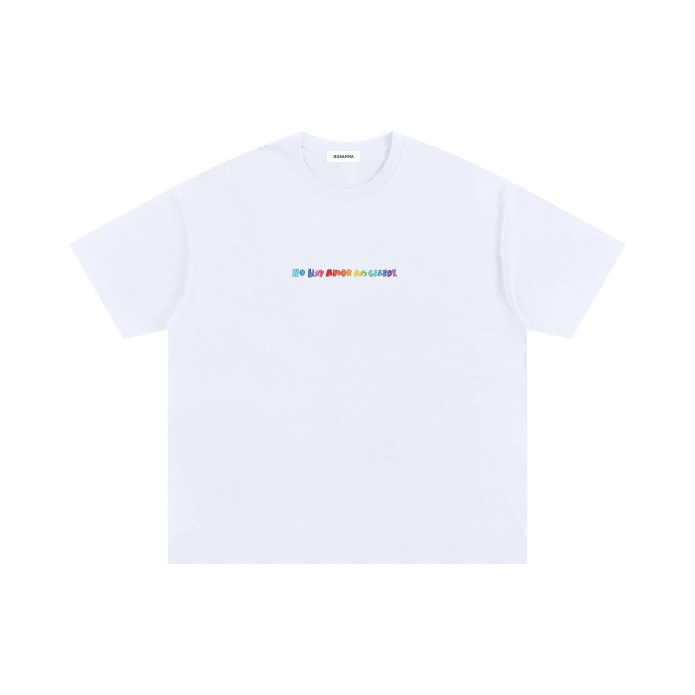Playera "No hay Amor más Grande" Blanca | Hosanna