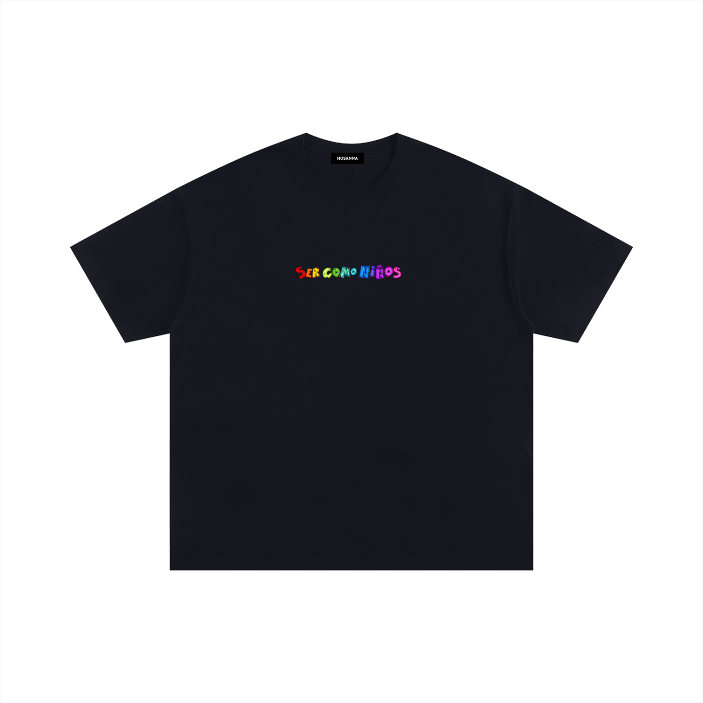Playera "Ser como Niños" Negra | Hosanna
