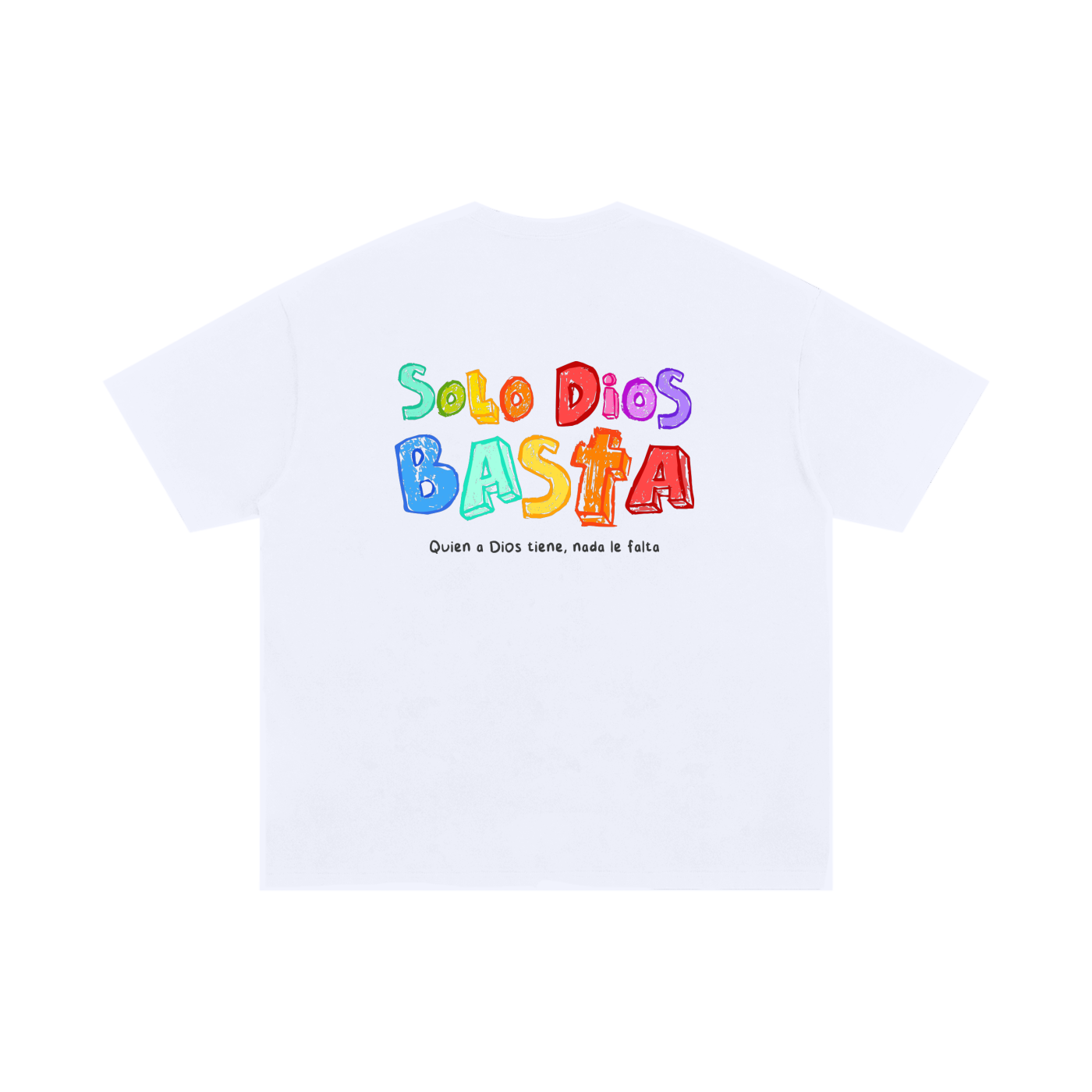 Playera "Solo Dios Basta" | Blanca | Hosanna