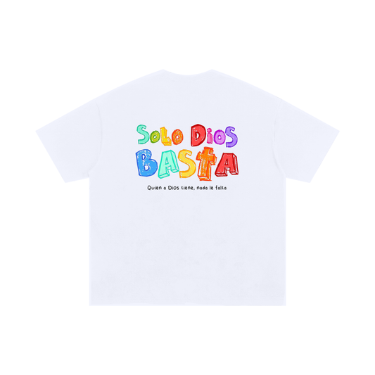 Playera "Solo Dios Basta" | Blanca | Hosanna