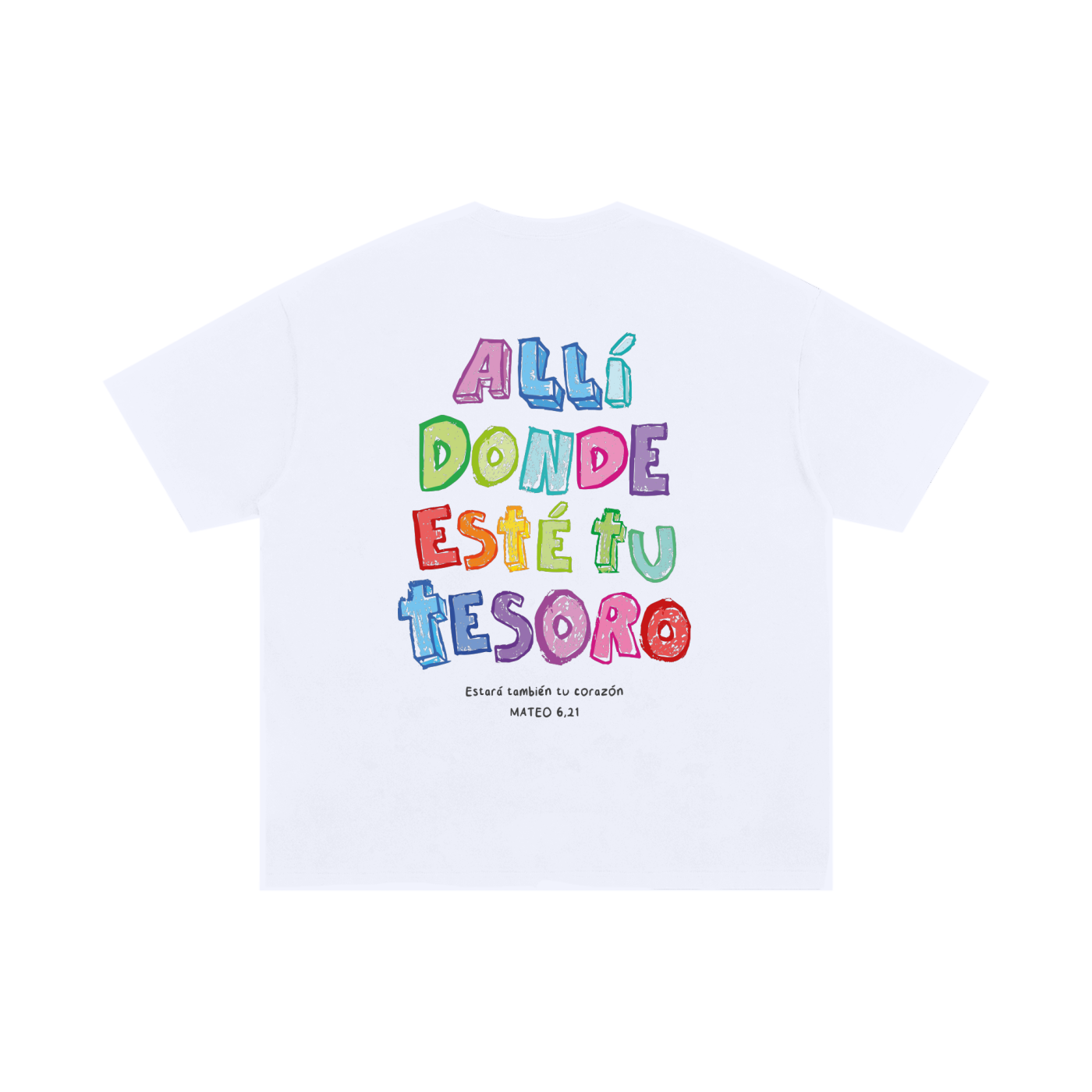 Playera "Tu Tesoro y Corazón" Blanca | Hosanna