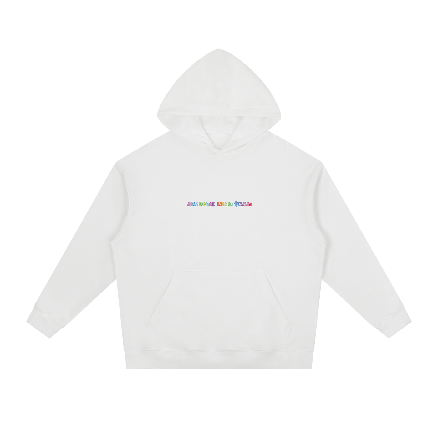 Hoodie "Tu Tesoro y Corazón" Blanca | Hosanna