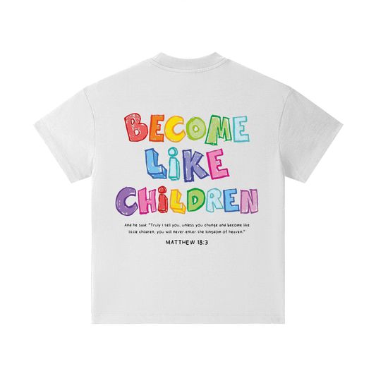 Roots "Become Like Children" White T-shirt - Children