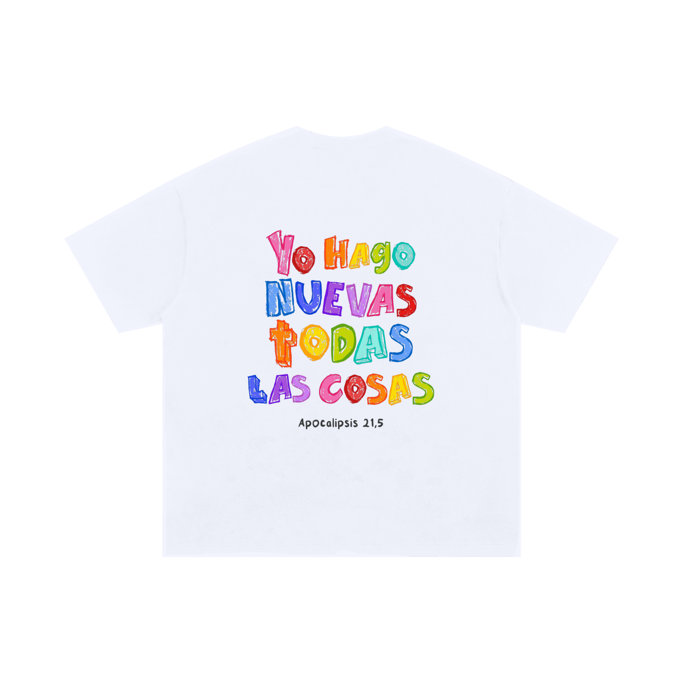 Playera "Nuevas todas las cosas" Blanca | Hosanna
