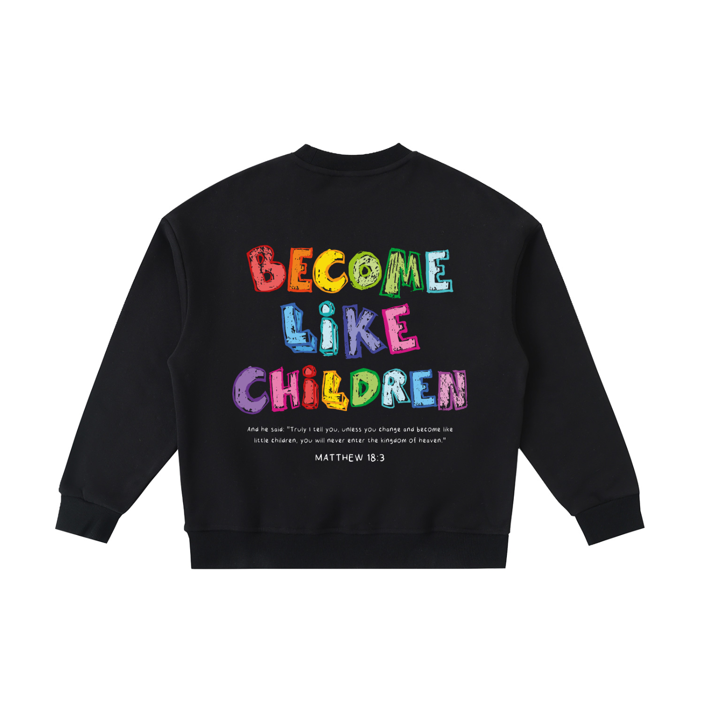 Roots "Become Like Children" Sweatshirt - Black - Kids | Hosanna