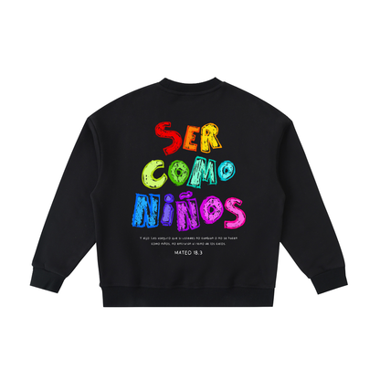 Sudadera Roots "Ser Como Niños" Negra - Niños | Hosanna