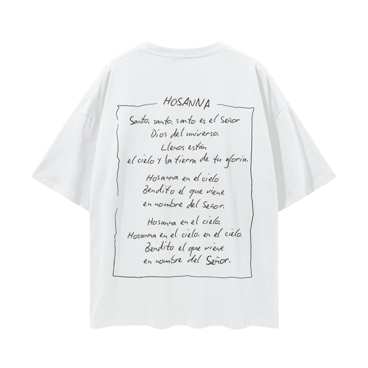 Playera "Bendito el que viene" Blanca | Hosanna