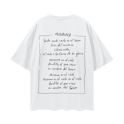 Playera "Bendito el que viene" Blanca | Hosanna