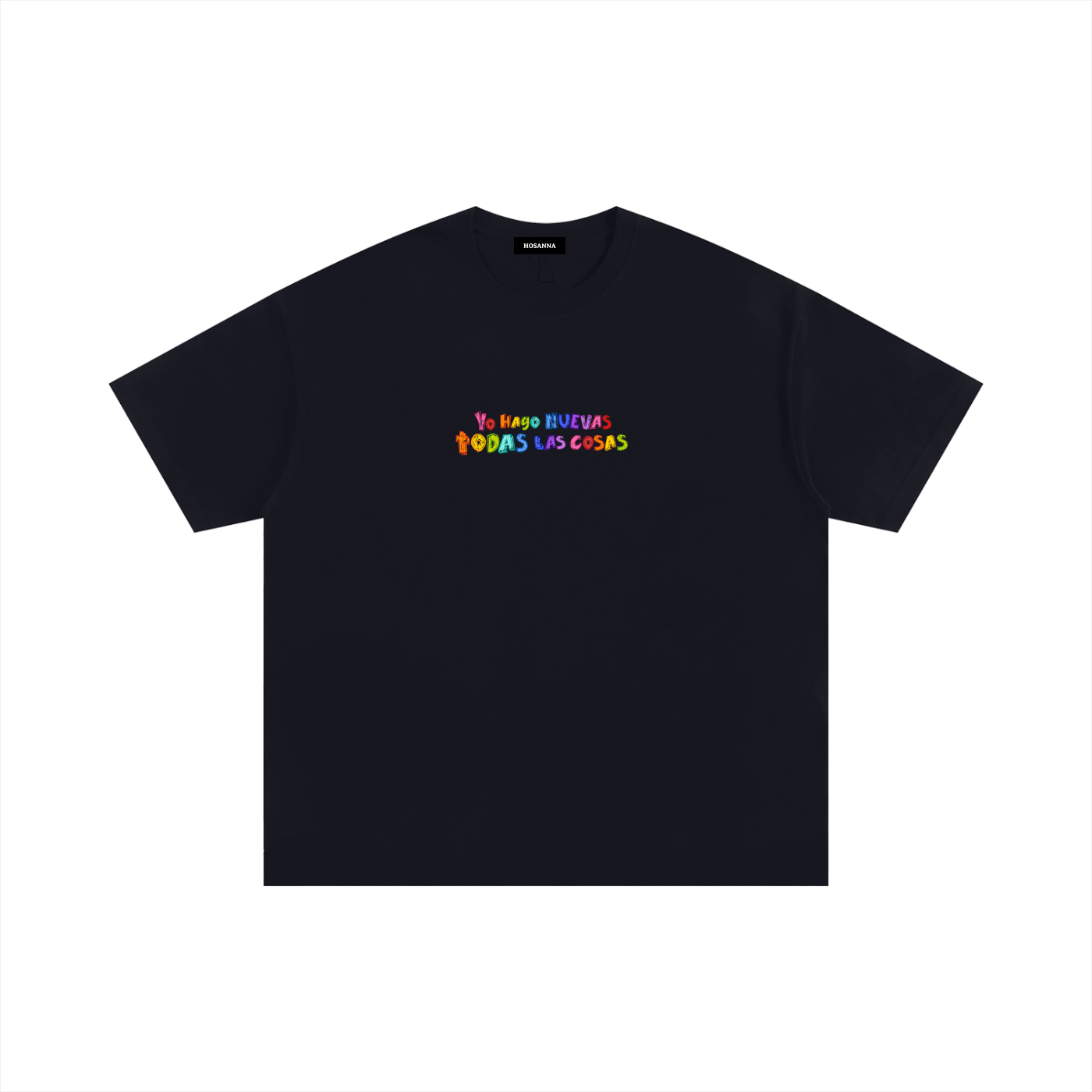 Playera "Nuevas todas las cosas" Negra | Hosanna