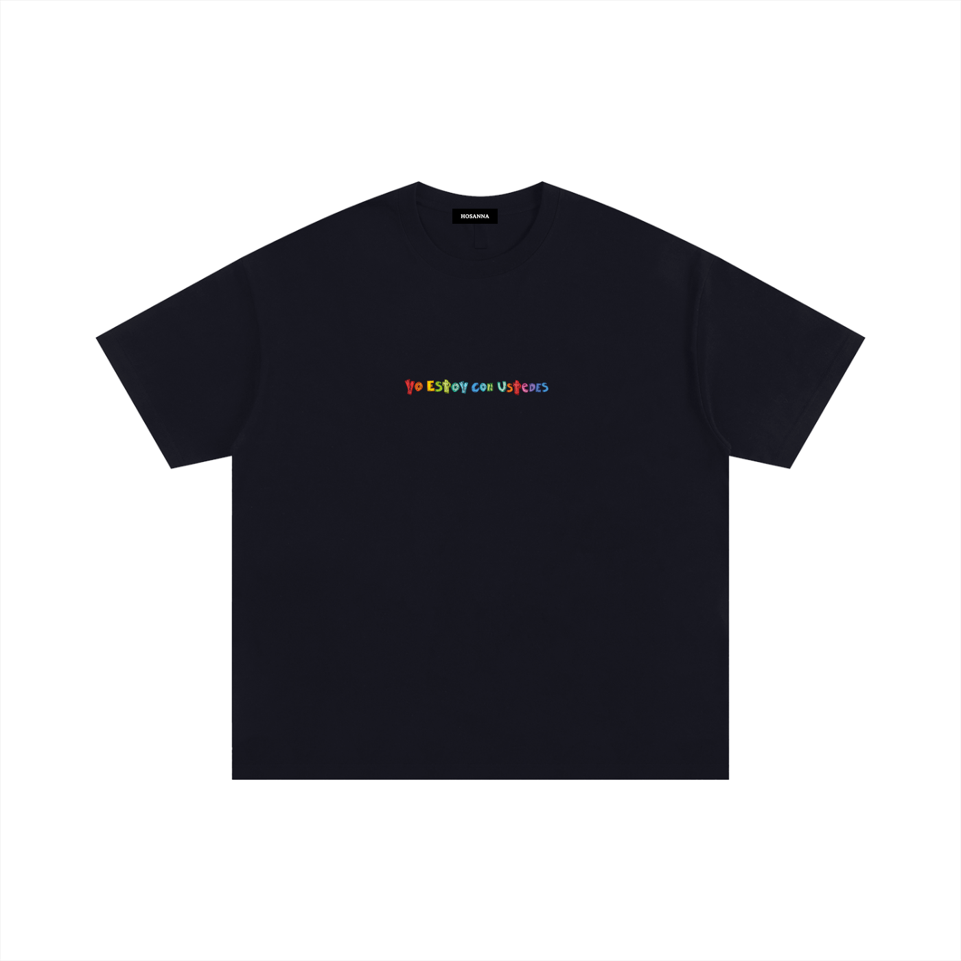 Playera "Yo estoy con Ustedes" Negra | Hosanna