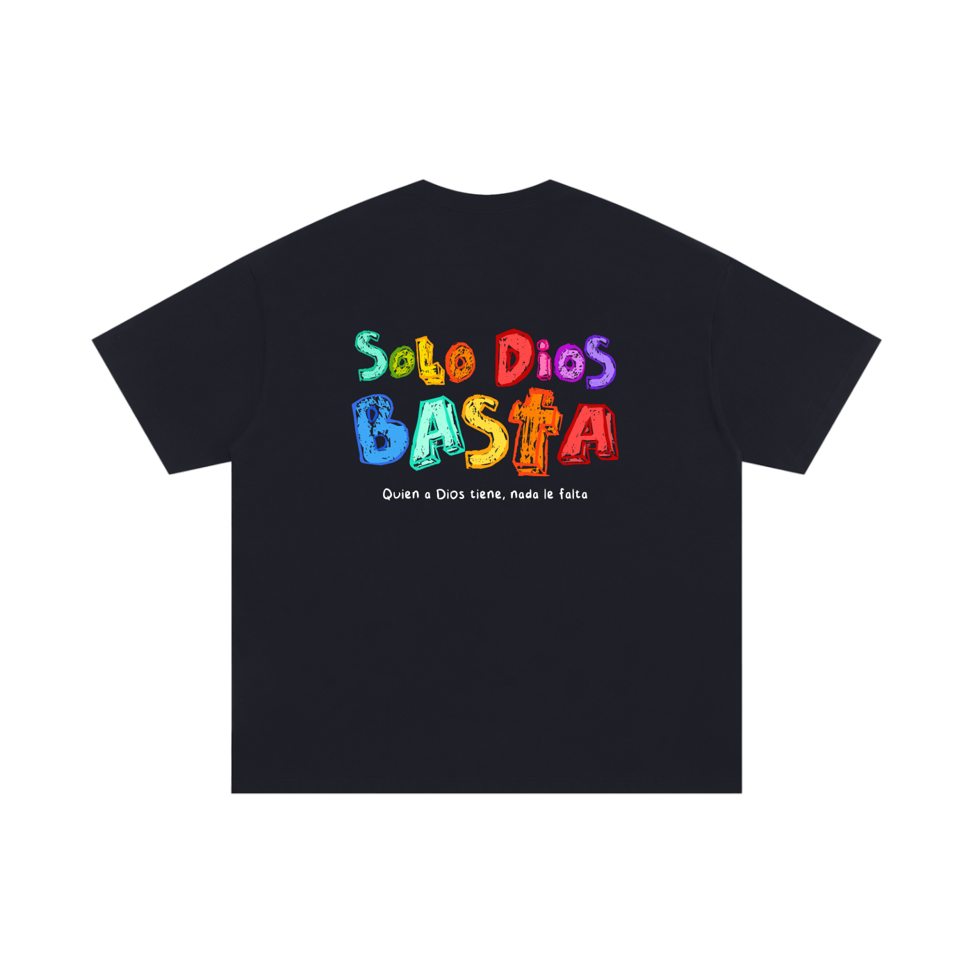 Playera "Solo Dios Basta" | Negra | Hosanna