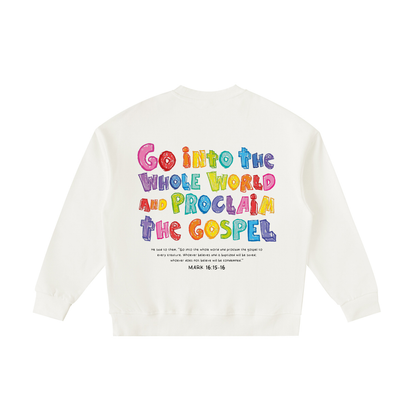 Roots Sweatshirt "Go Into The Whole World" Beige - Kids | Hosanna