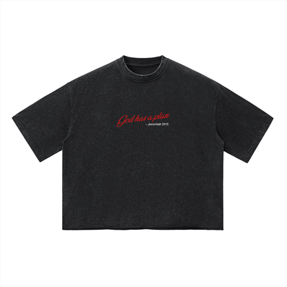Playera "God Has A Plan" CROP | Hosanna