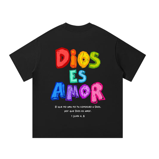 Playera "Dios es amor"  Negra | Hosanna