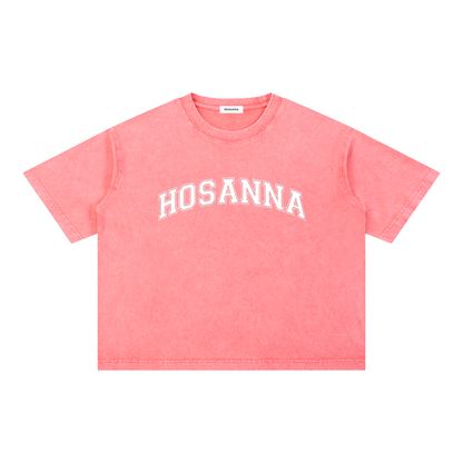Playera "HOSANNA" Boxy Fit Mineral Wash | Hosanna
