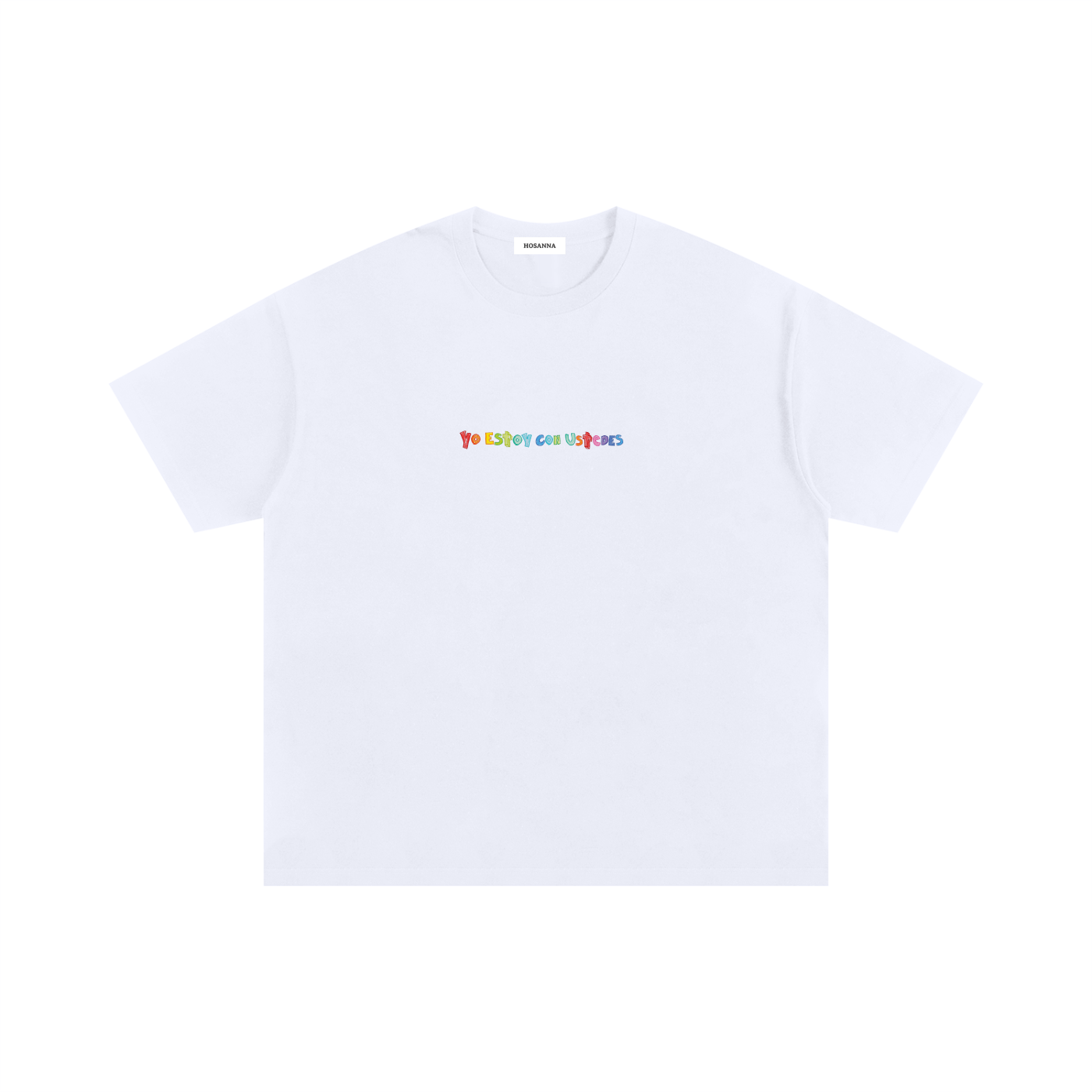 Playera "Yo estoy con Ustedes" Blanca | Hosanna