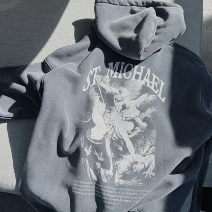 Hoodie Snow Wash "St. Michael Archangel" | Hosanna