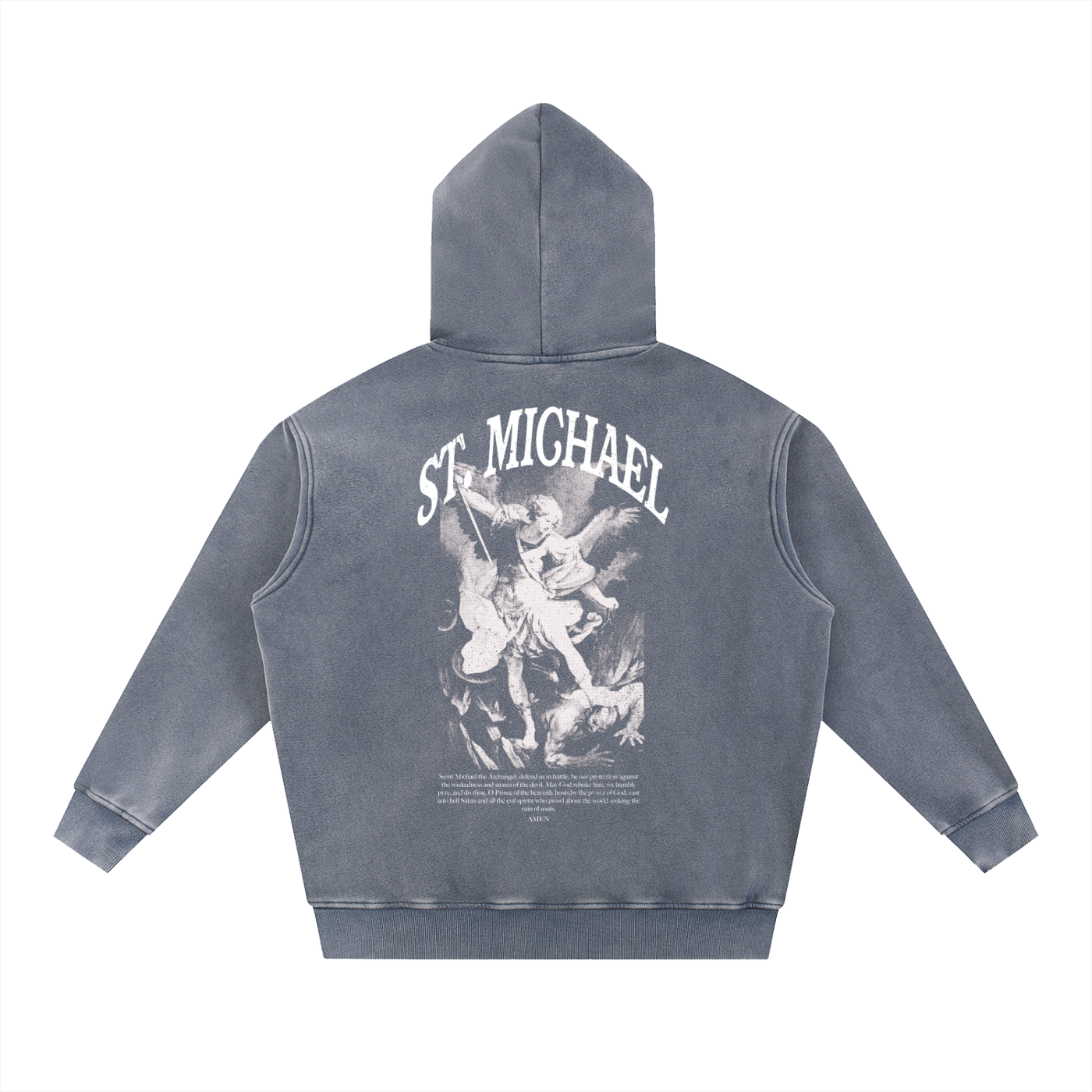 Hoodie Snow Wash "St. Michael Archangel" | Hosanna