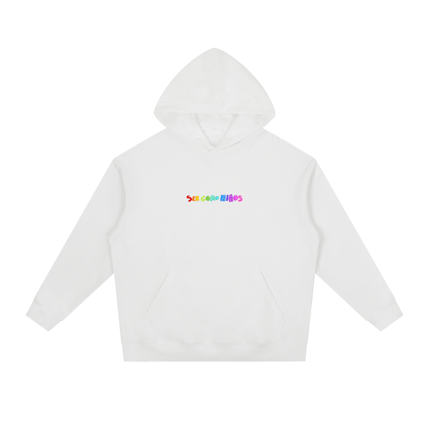 Hoodie "Ser como Niños" Blanca | Hosanna