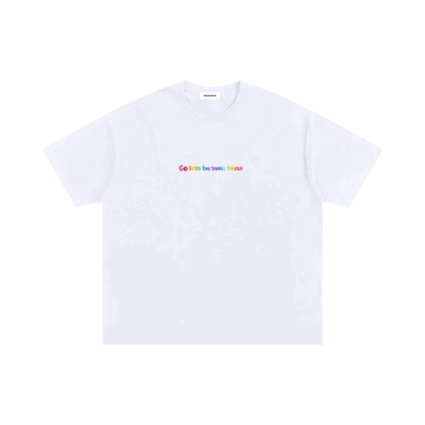 Playera "Go Into The Whole World" Blanca | Hosanna
