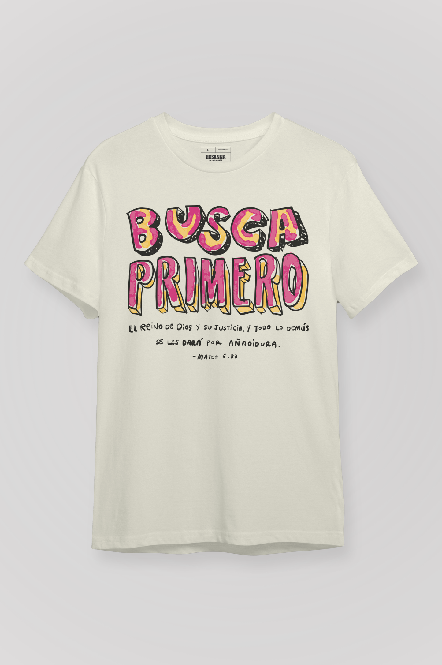 Playera BUSCA PRIMERO EL REINO P/Y