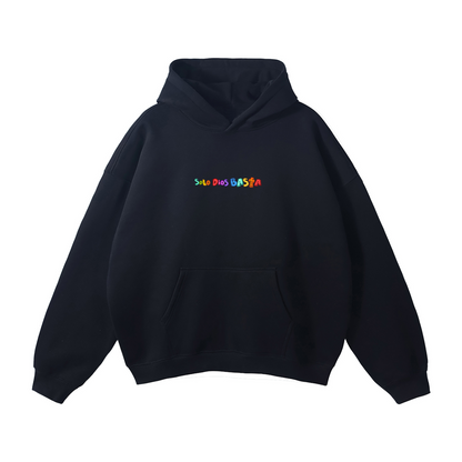 Hoodie "Solo Dios Basta" Negra | Hosanna