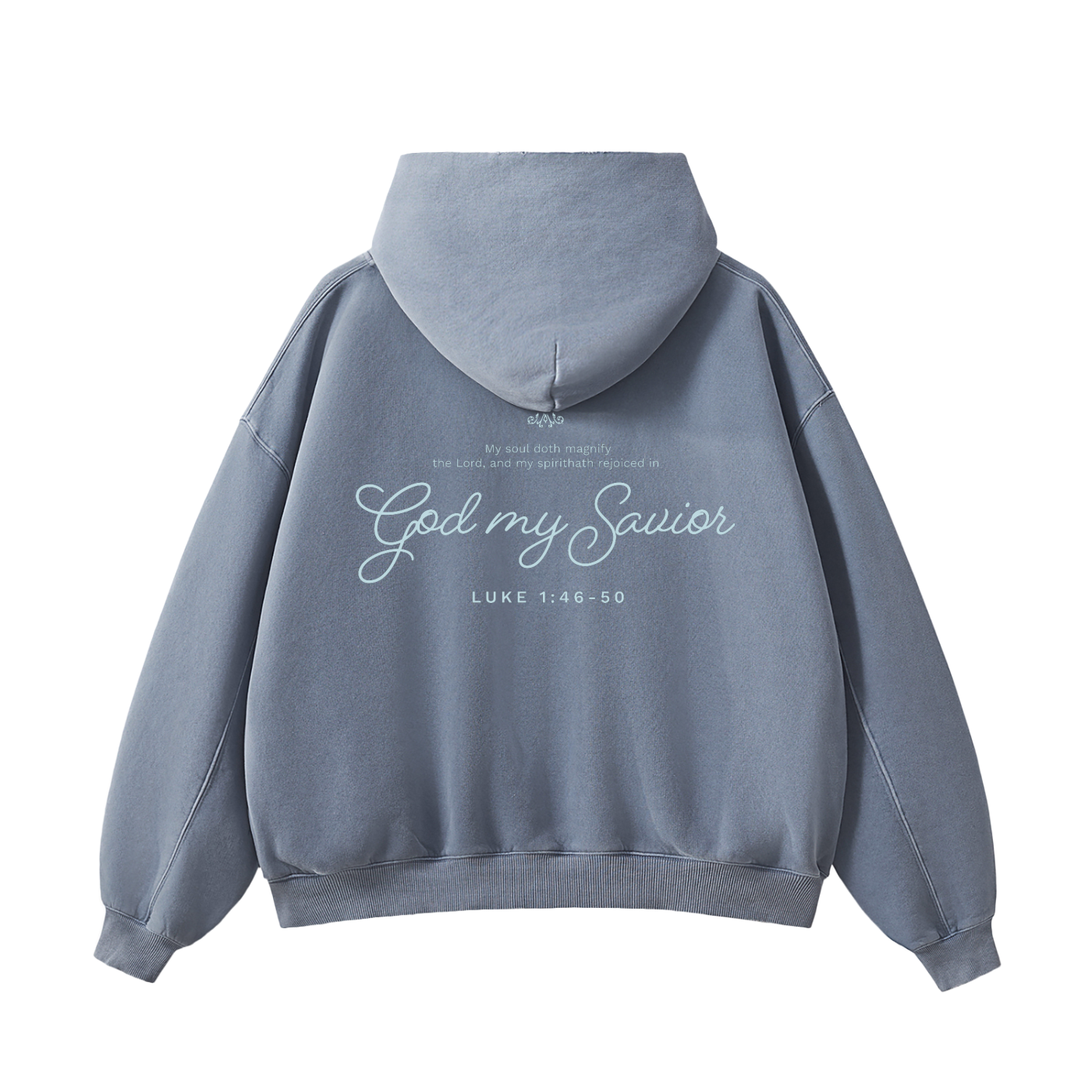 Hoodie | "Holy is His Name" Blue | Hosanna