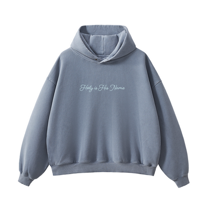 Hoodie | "Holy is His Name" Blue | Hosanna