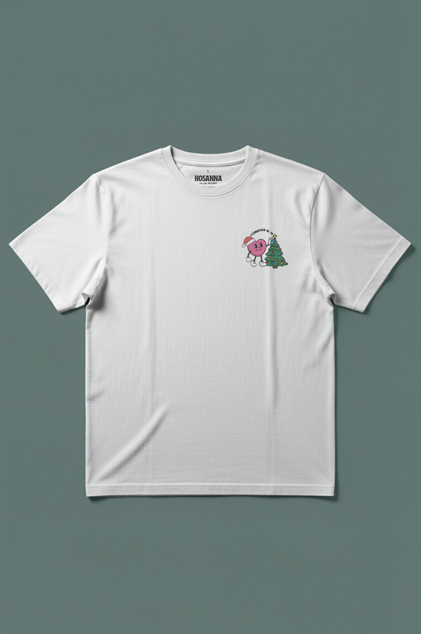 Playera HÁGANLO CON AMOR — 1 Cor 16,14 - Navidad