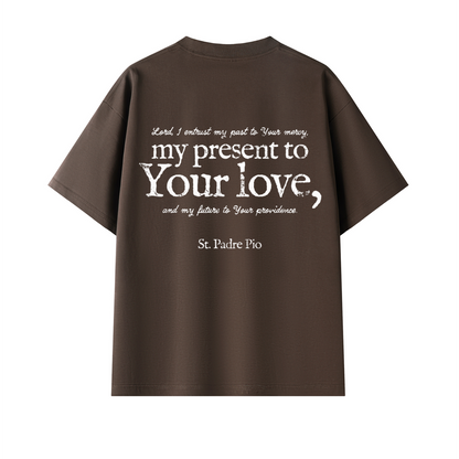 Playera "St. Padre Pio" Chocolate | Hosanna