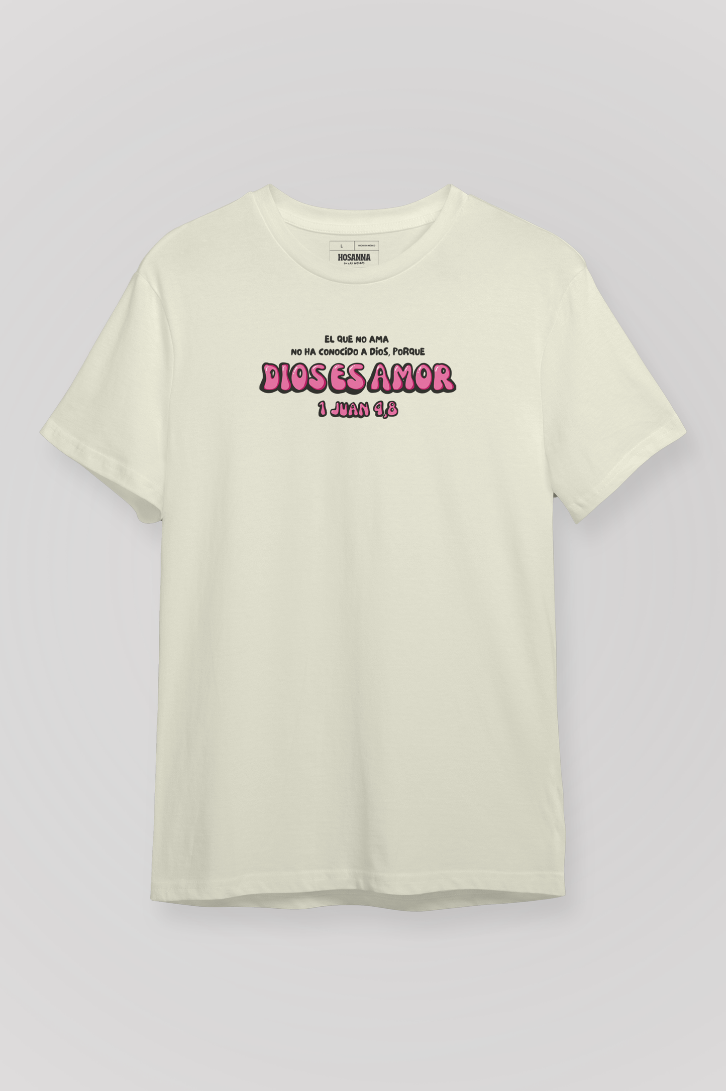 Playera DIOS ES AMOR Pink