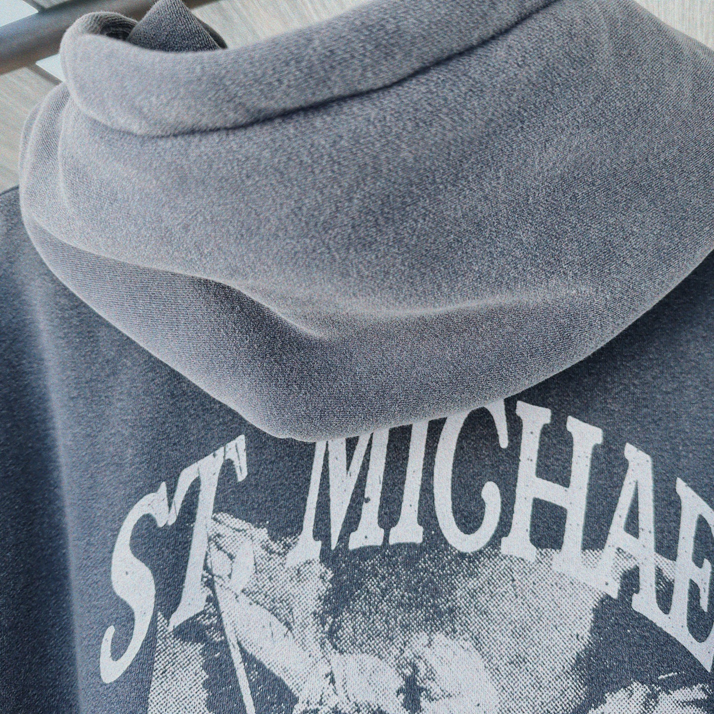 Hoodie Snow Wash "St. Michael Archangel" | Hosanna