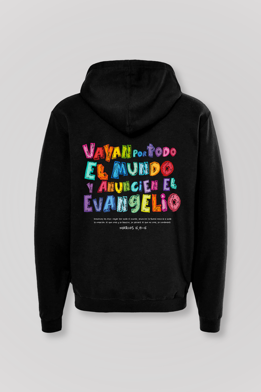 Hoodie VAYAN POR TODO EL MUNDO Joyful Letters