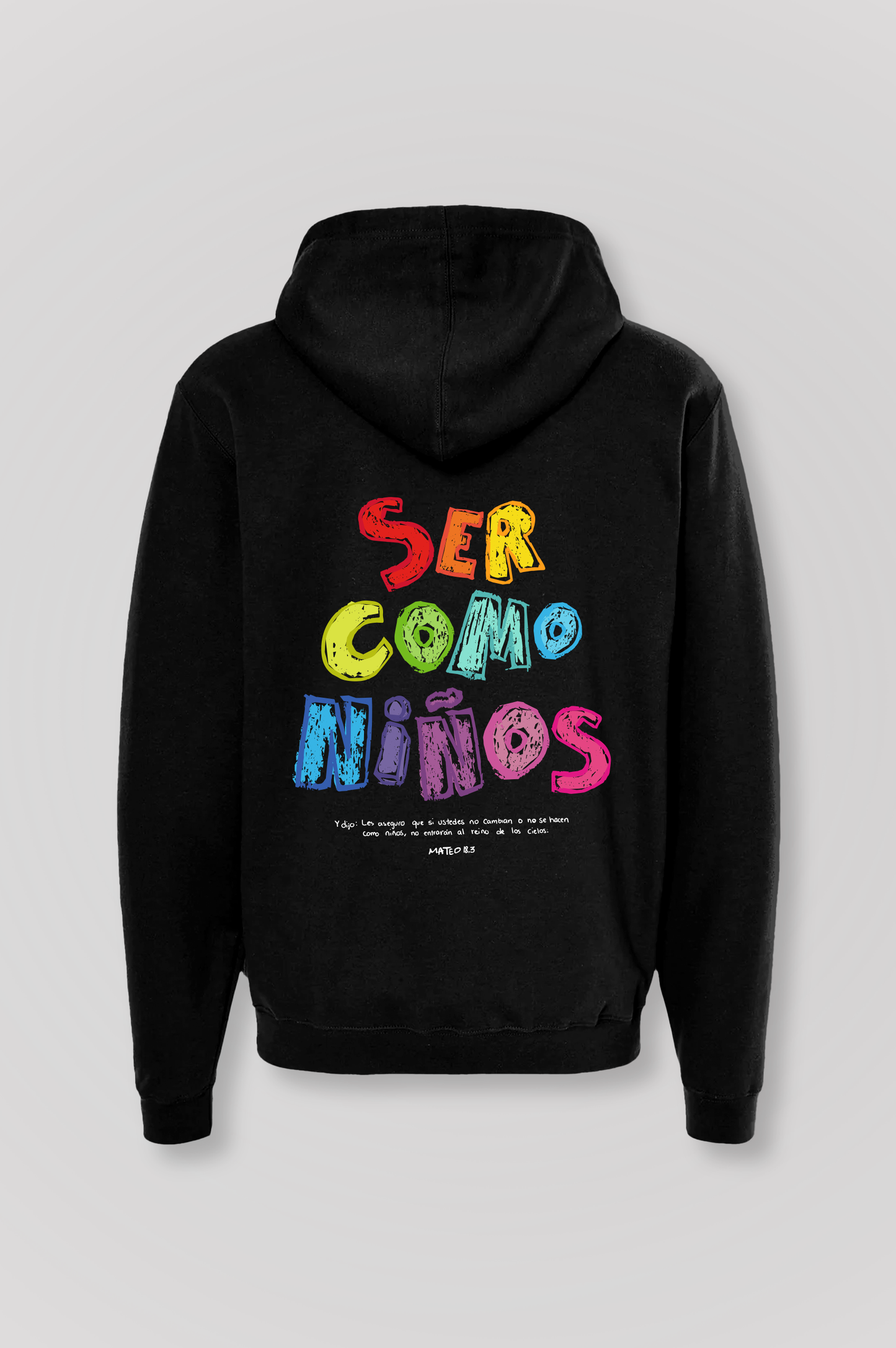 Hoodie SER COMO NIÑOS Joyful Letters