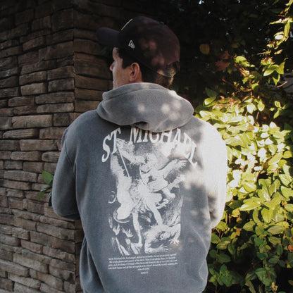 Hoodie Snow Wash "St. Michael Archangel" | Hosanna