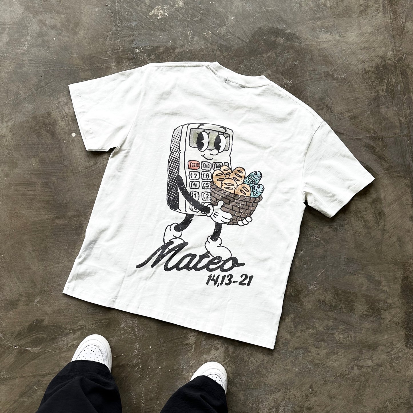 Playera "Calculadora" Blanca | Hosanna